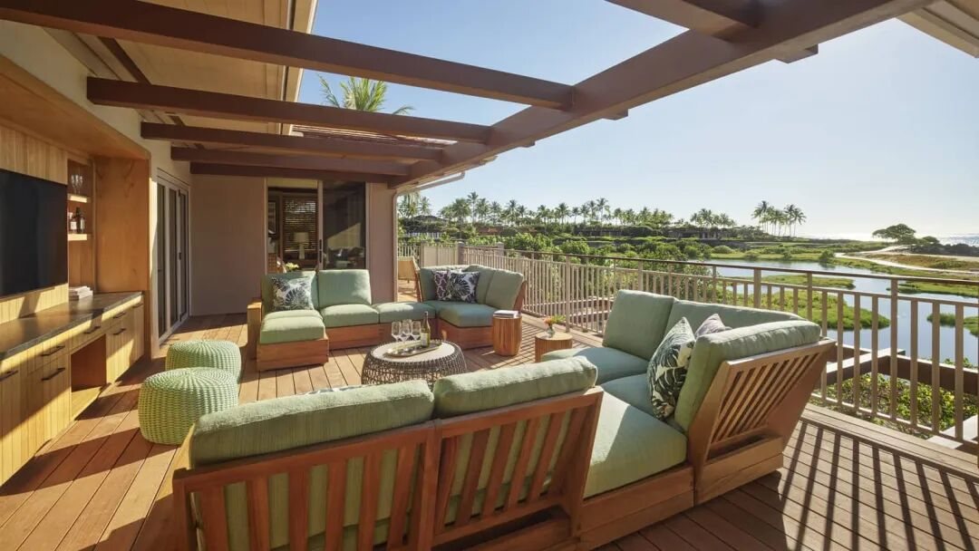 Hualalai 度假套房露台